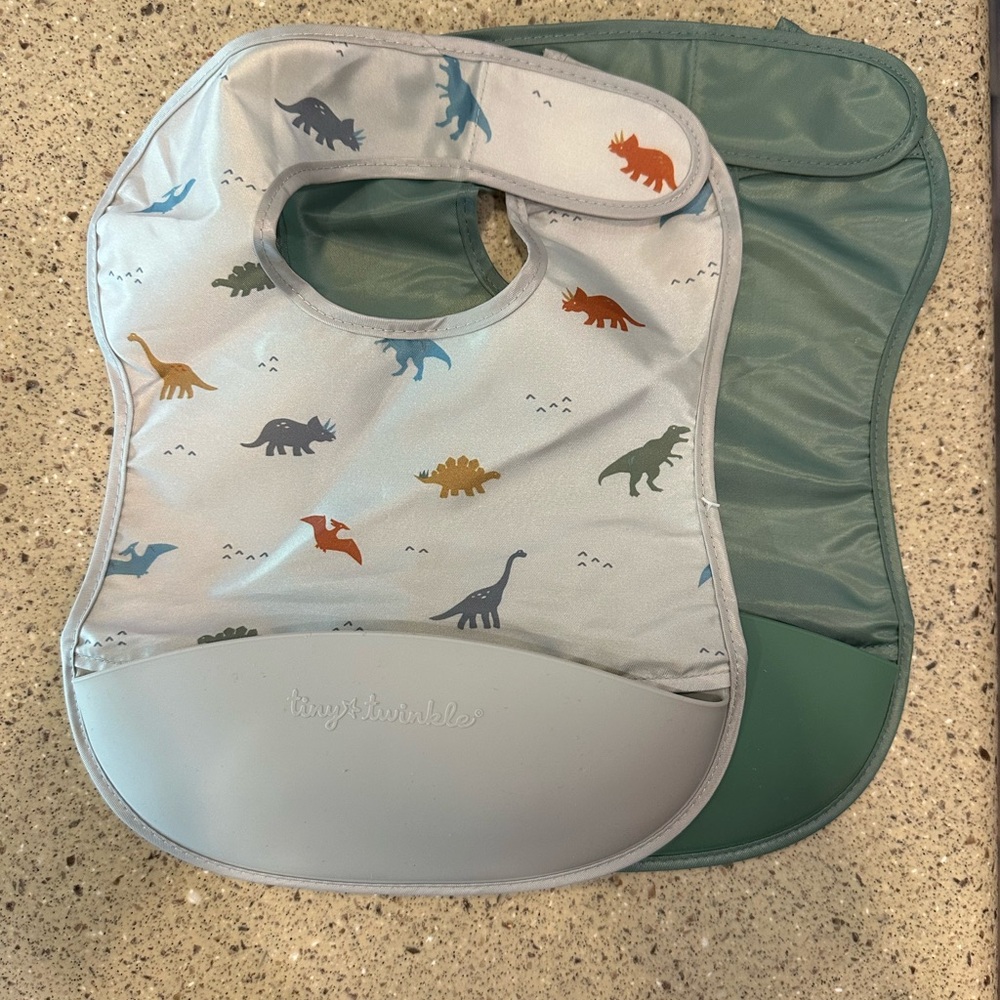 Dinosaur Print Bib